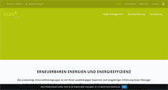 Desktop Screenshot of ecos-energy.de